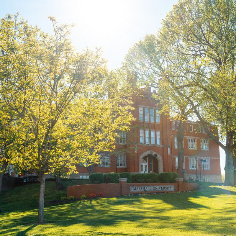 Old Main on Marshall University's Huntington campus