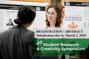 Seeking presentations for 2025 Student Research & Creativity Symposium