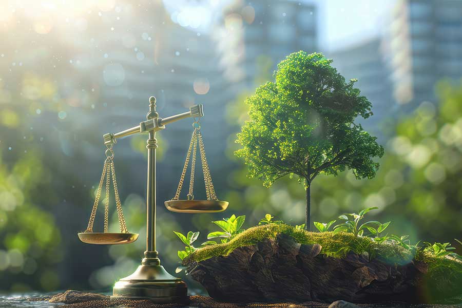 Conceptual image representing natural resource management and law enforcement