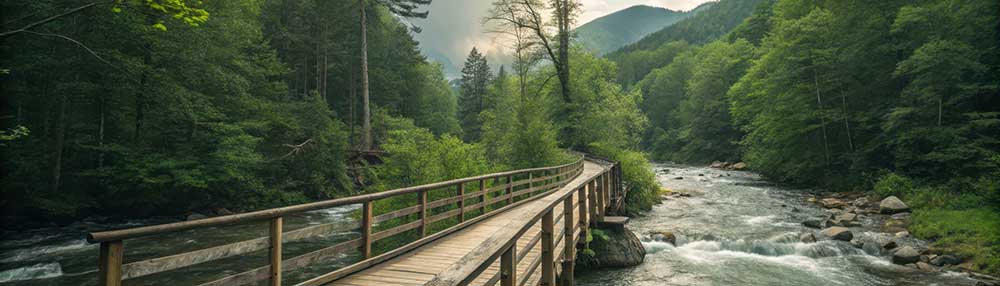 A trail structure helps manage the interaction between man and the environment, preserving and protecting our resources