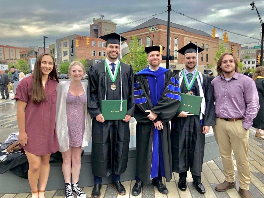 Members of The Kolling Lab at commencement