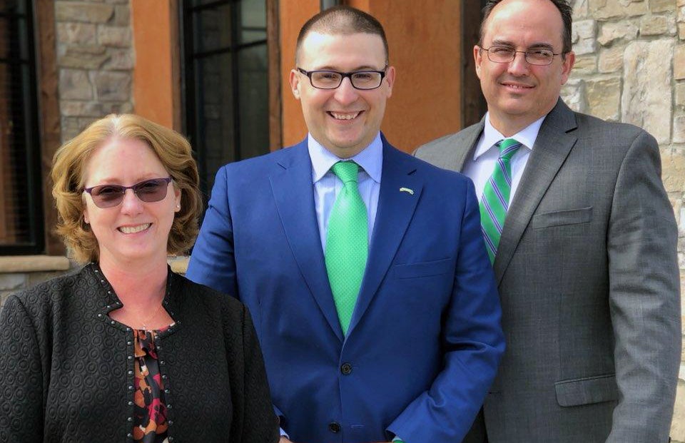 Photo of three scholarship donors