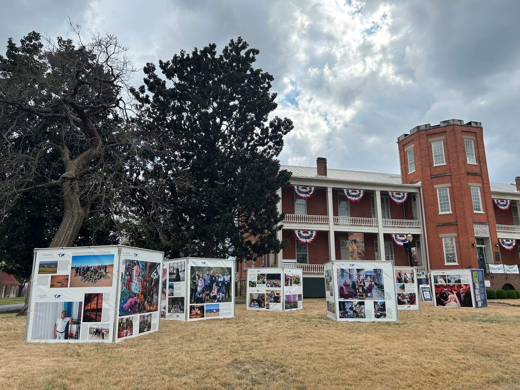 Traveling abroad exhibit panels