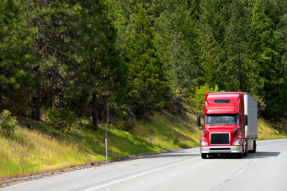 Photo of truck on the road