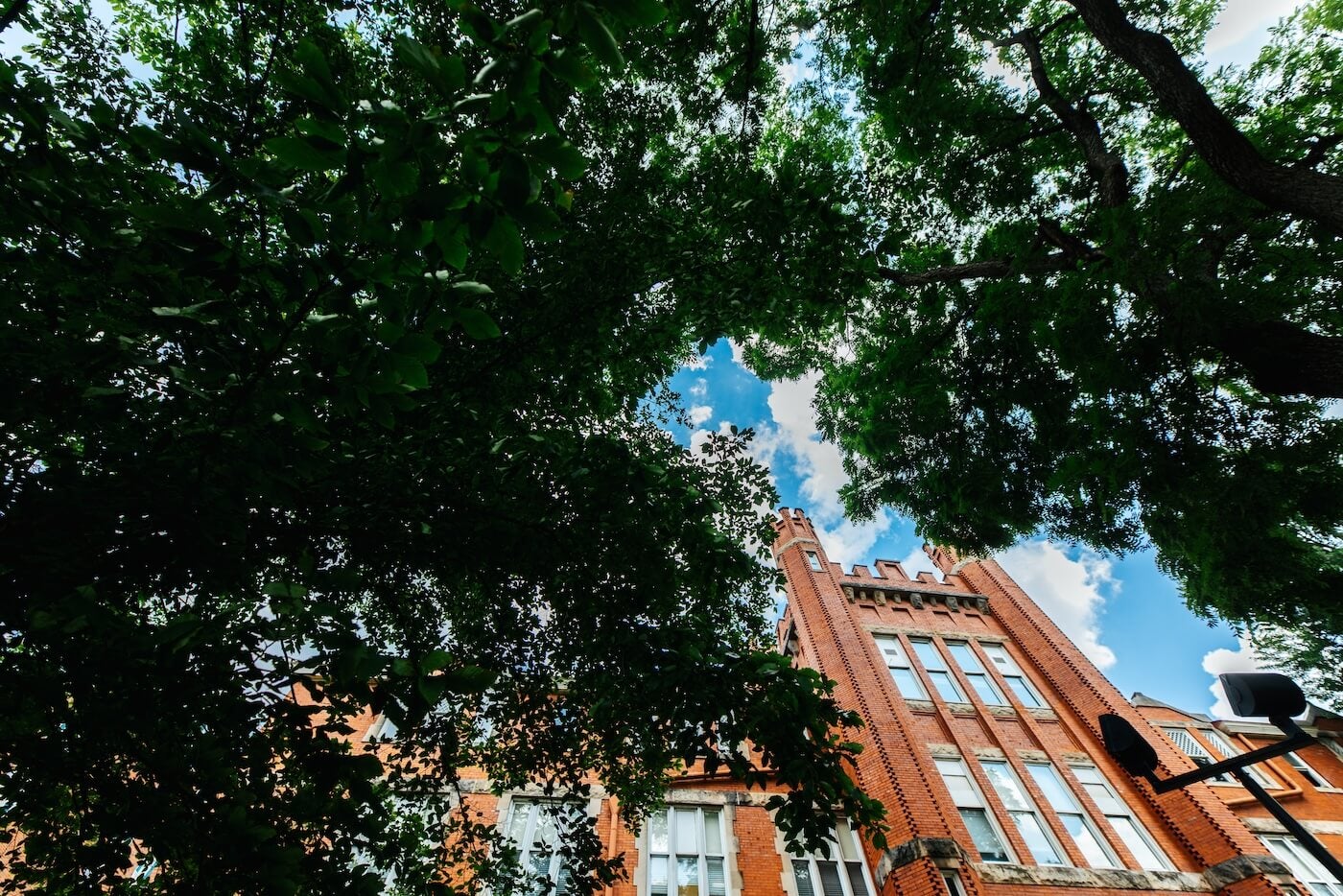 exterior shot of Old Main