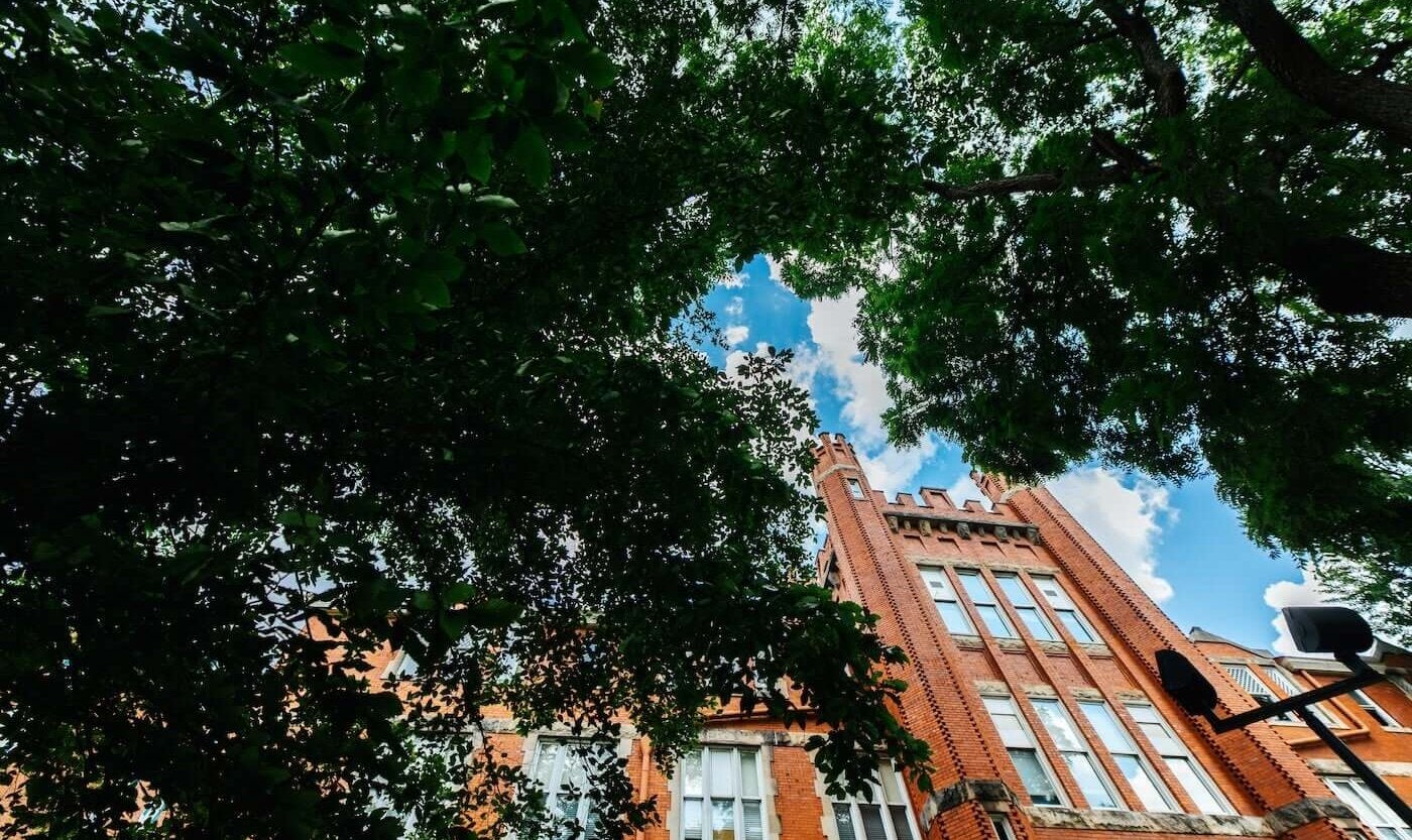 exterior shot of Old Main