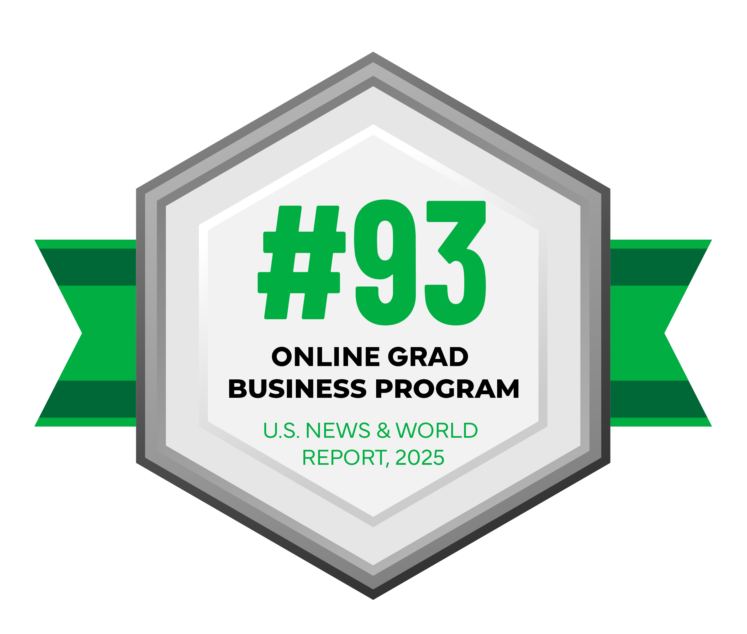 #93 Online Grad Business Program badge