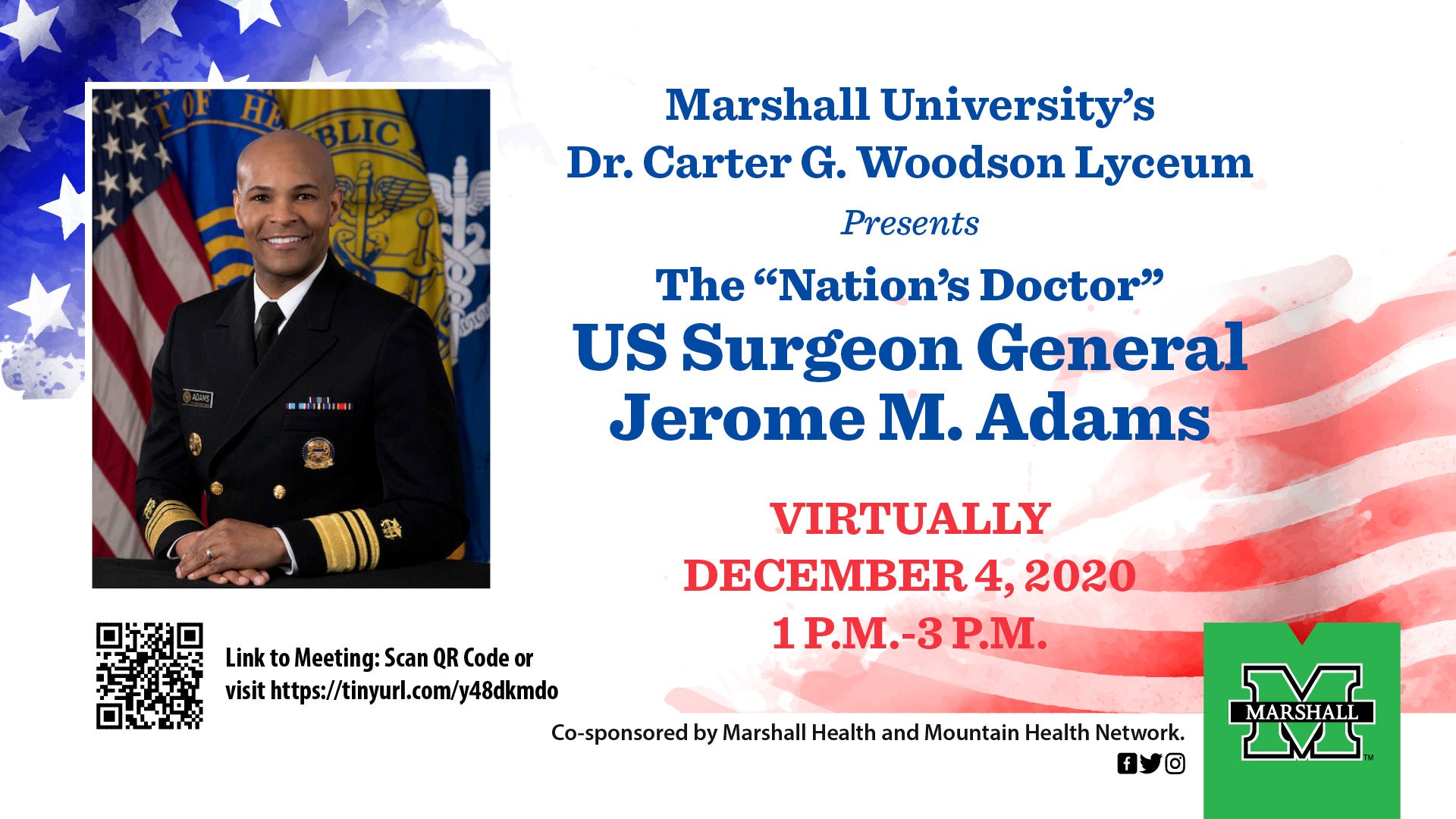 Marshall to host virtual presentation with U.S. Surgeon General Jerome ...